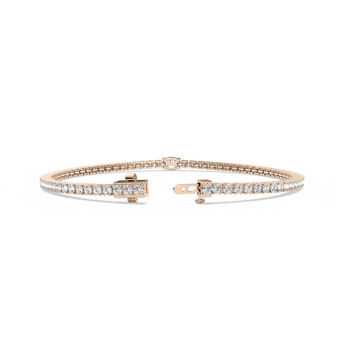 Oval Solitaire Tennis Bracelet
