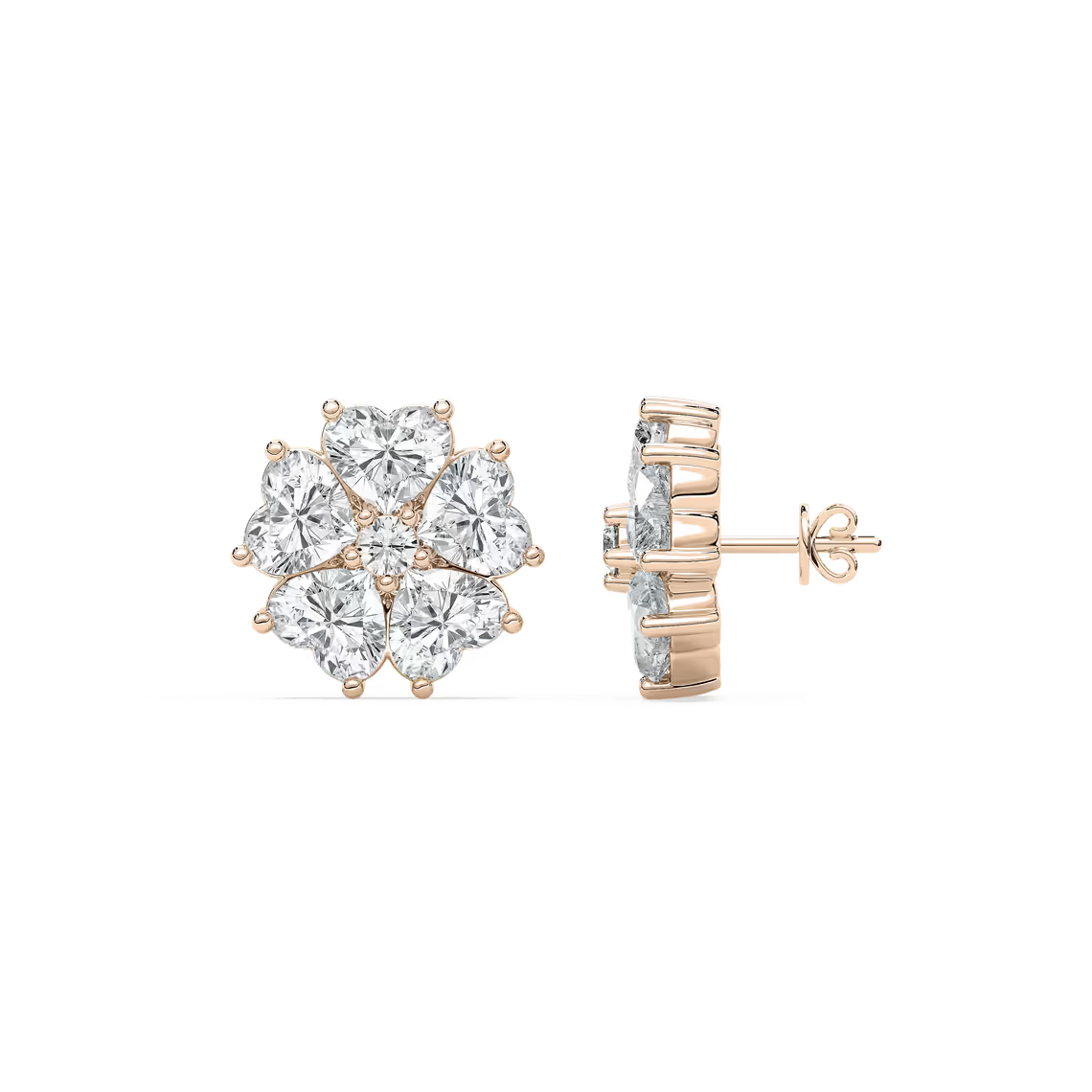 Lucky Heart Stud Earrings