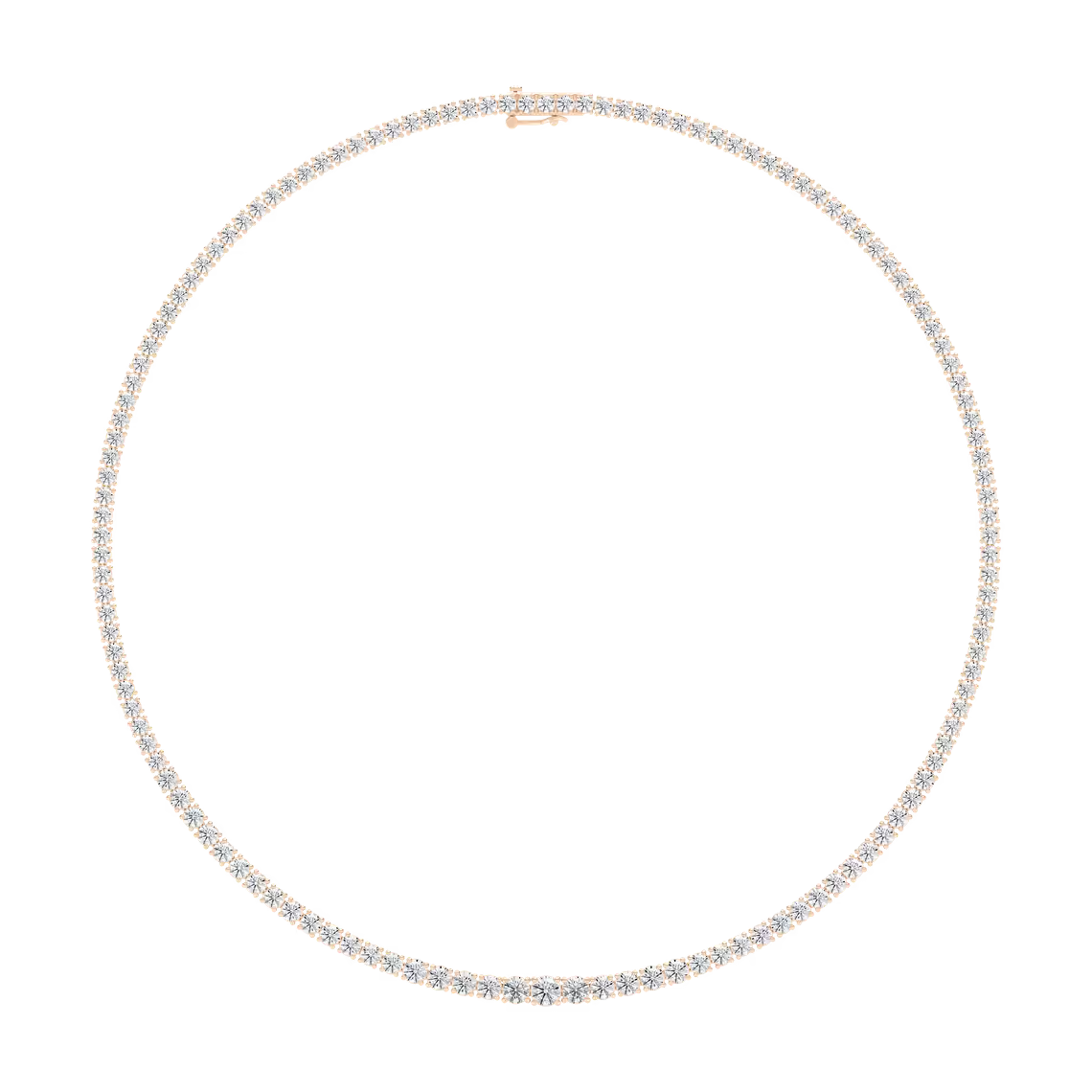 Riviera Round Diamond Tennis Necklace