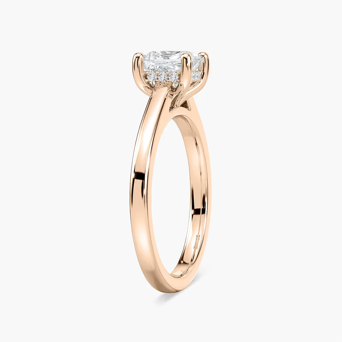 Stefania Hidden Halo Solitaire Engagement Ring