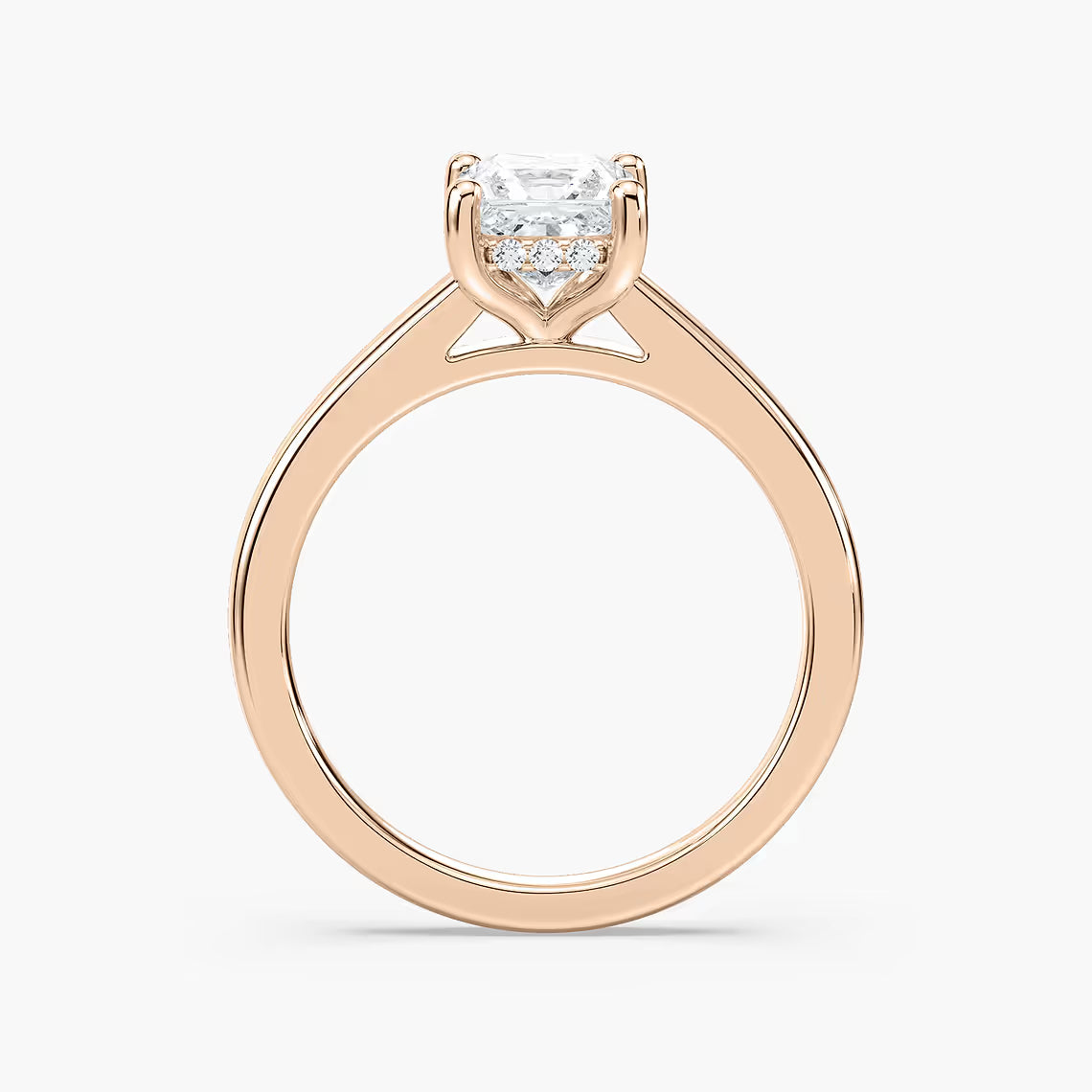 Stefania Hidden Halo Solitaire Engagement Ring