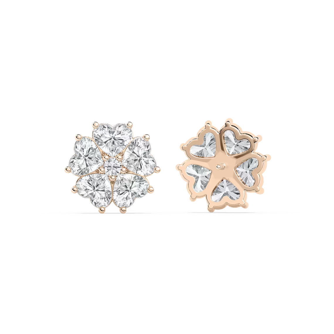 Lucky Heart Stud Earrings