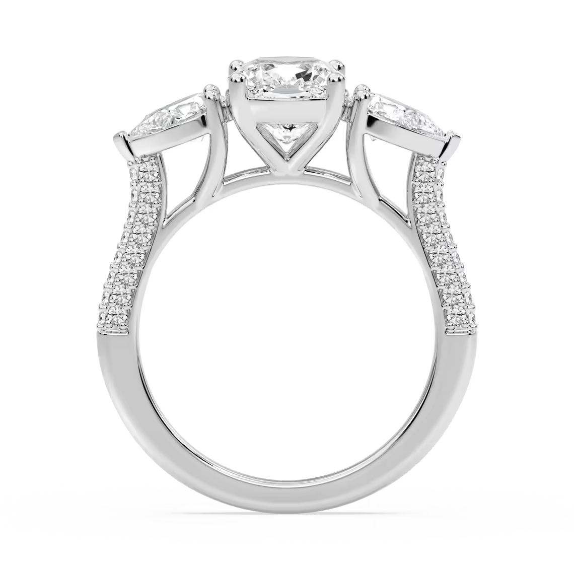 Ryan Three Stone Engagement Ring