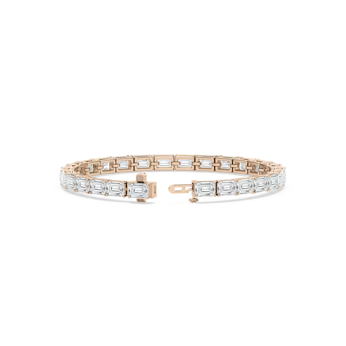East West Emerald Tennis Bracelet
