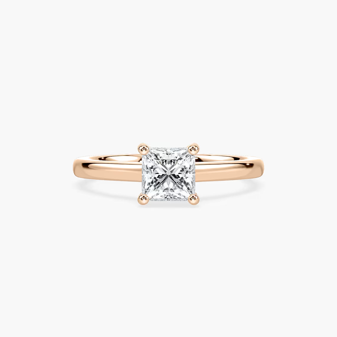 Stefania Hidden Halo Solitaire Engagement Ring