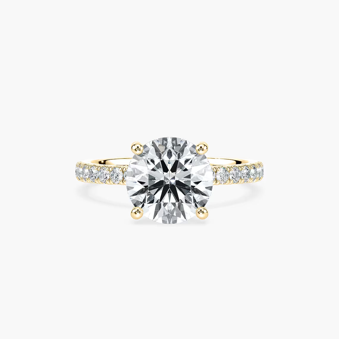 Classic Round Hidden Halo Ring