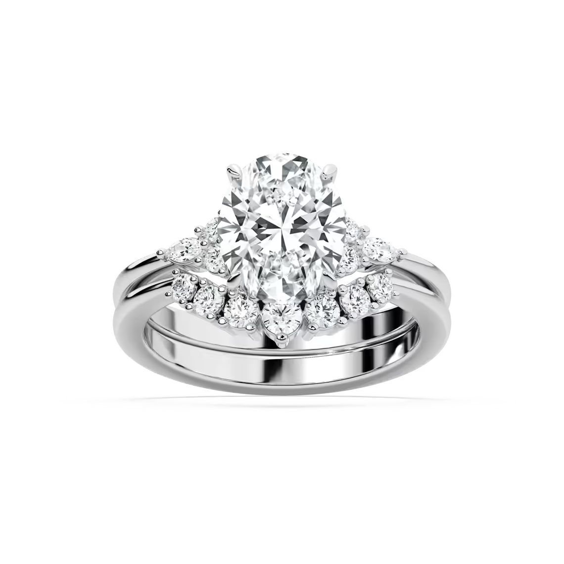 Talia Oval Wedding Set