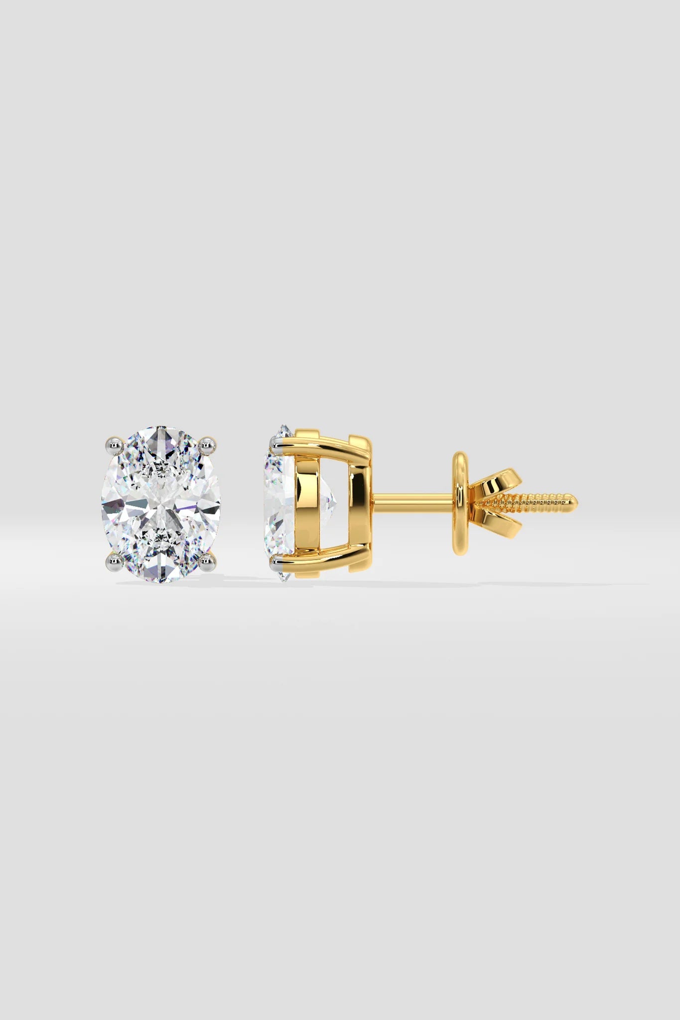 2 ct Oval studs
