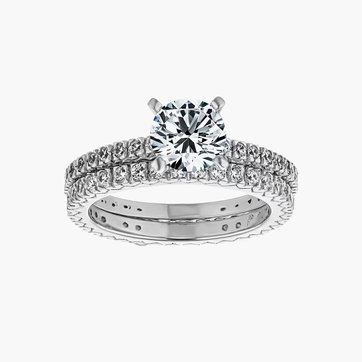 Marilyn Accented Wedding Set