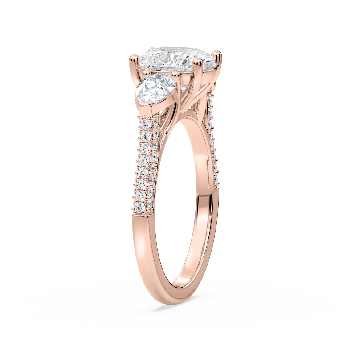 Ryan Three Stone Engagement Ring