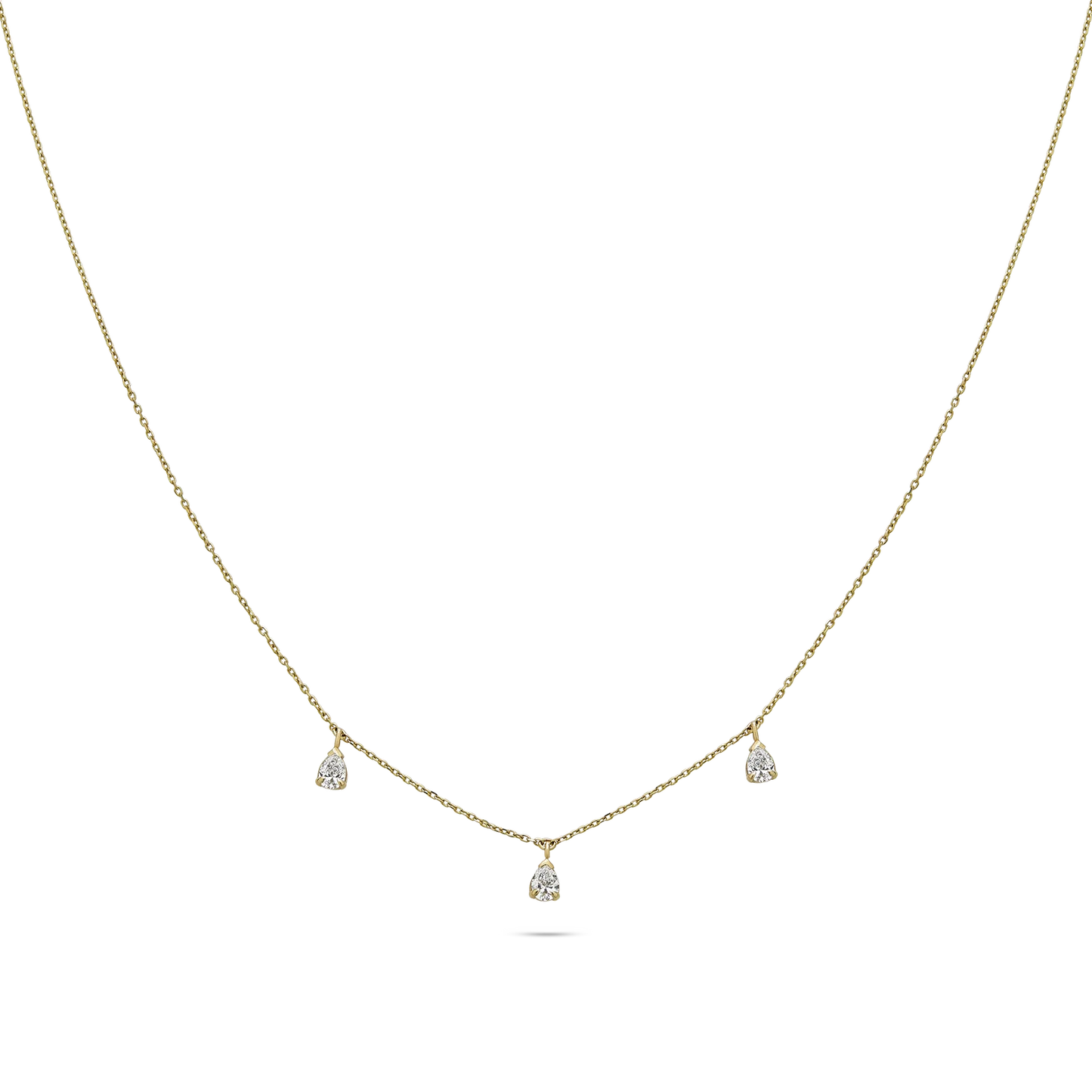 LAB-Created Diamond Droplets Necklace