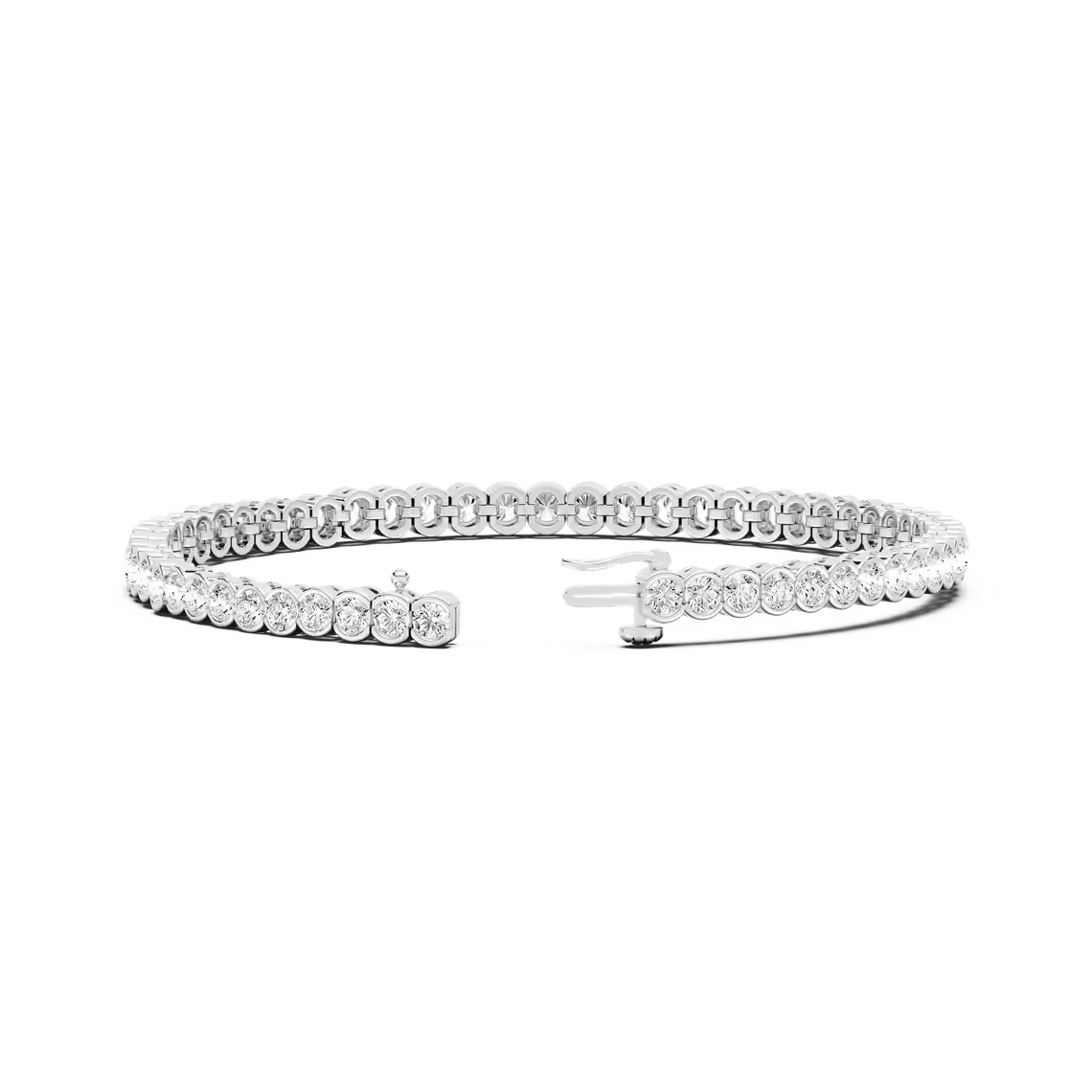 Bezel Set Tennis Bracelet