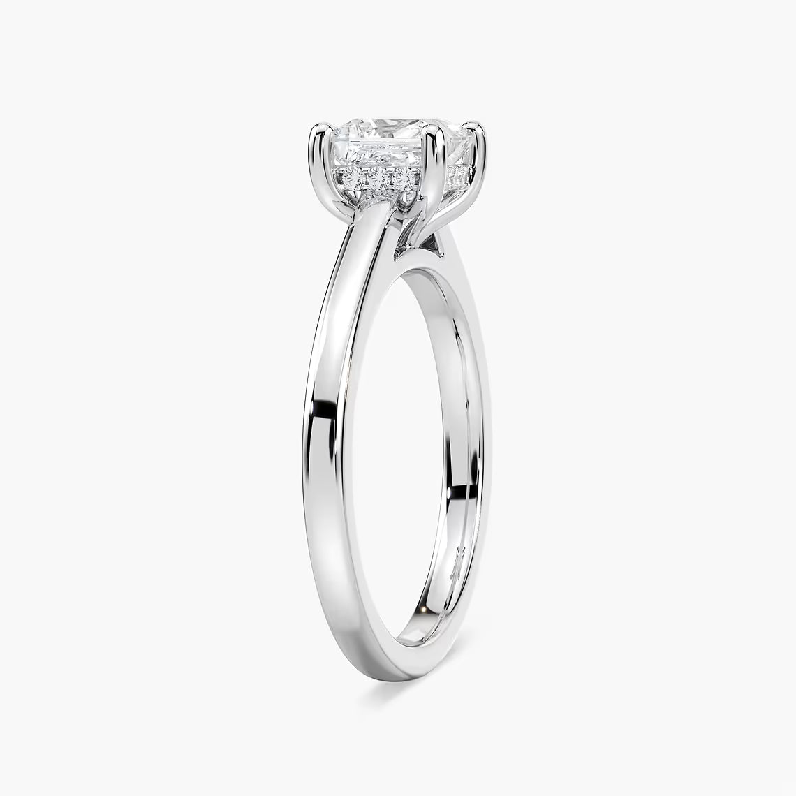 Stefania Hidden Halo Solitaire Engagement Ring