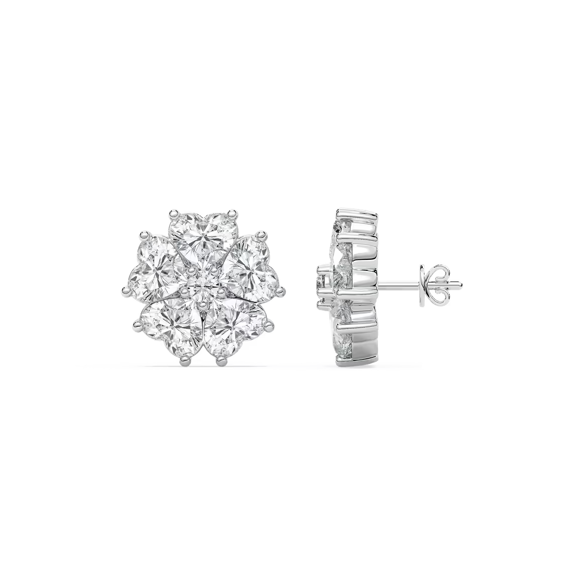 Lucky Heart Stud Earrings