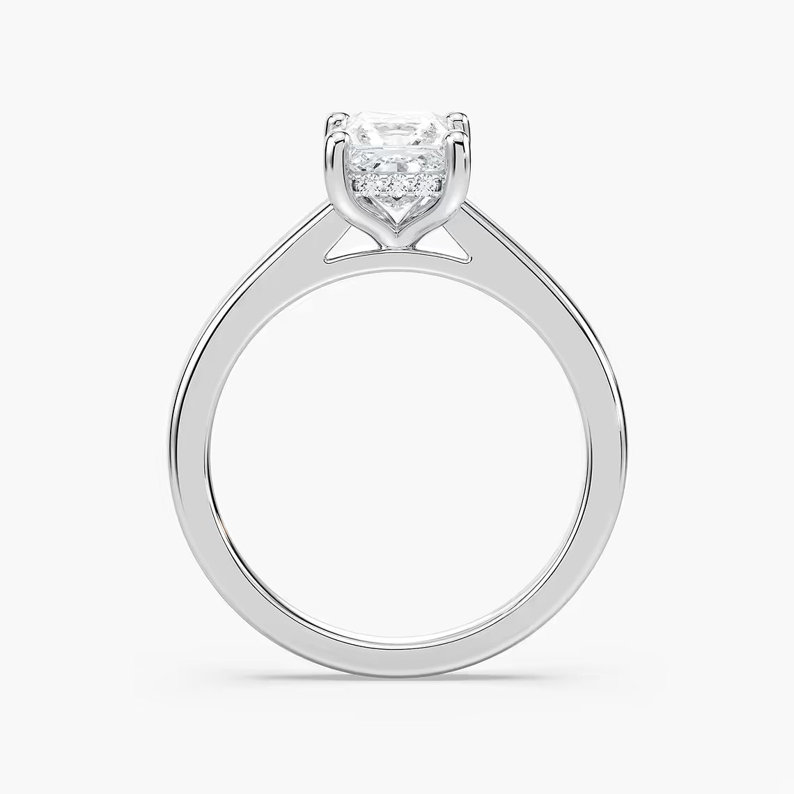 Stefania Hidden Halo Solitaire Engagement Ring