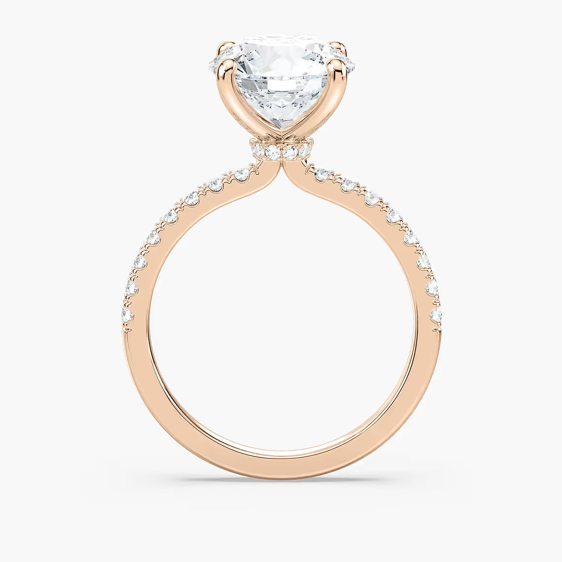 Classic Round Hidden Halo Ring
