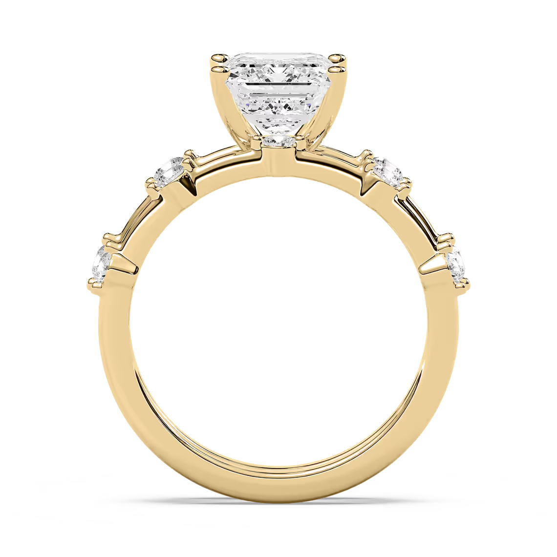 Mila Emerald Cut Wedding Set