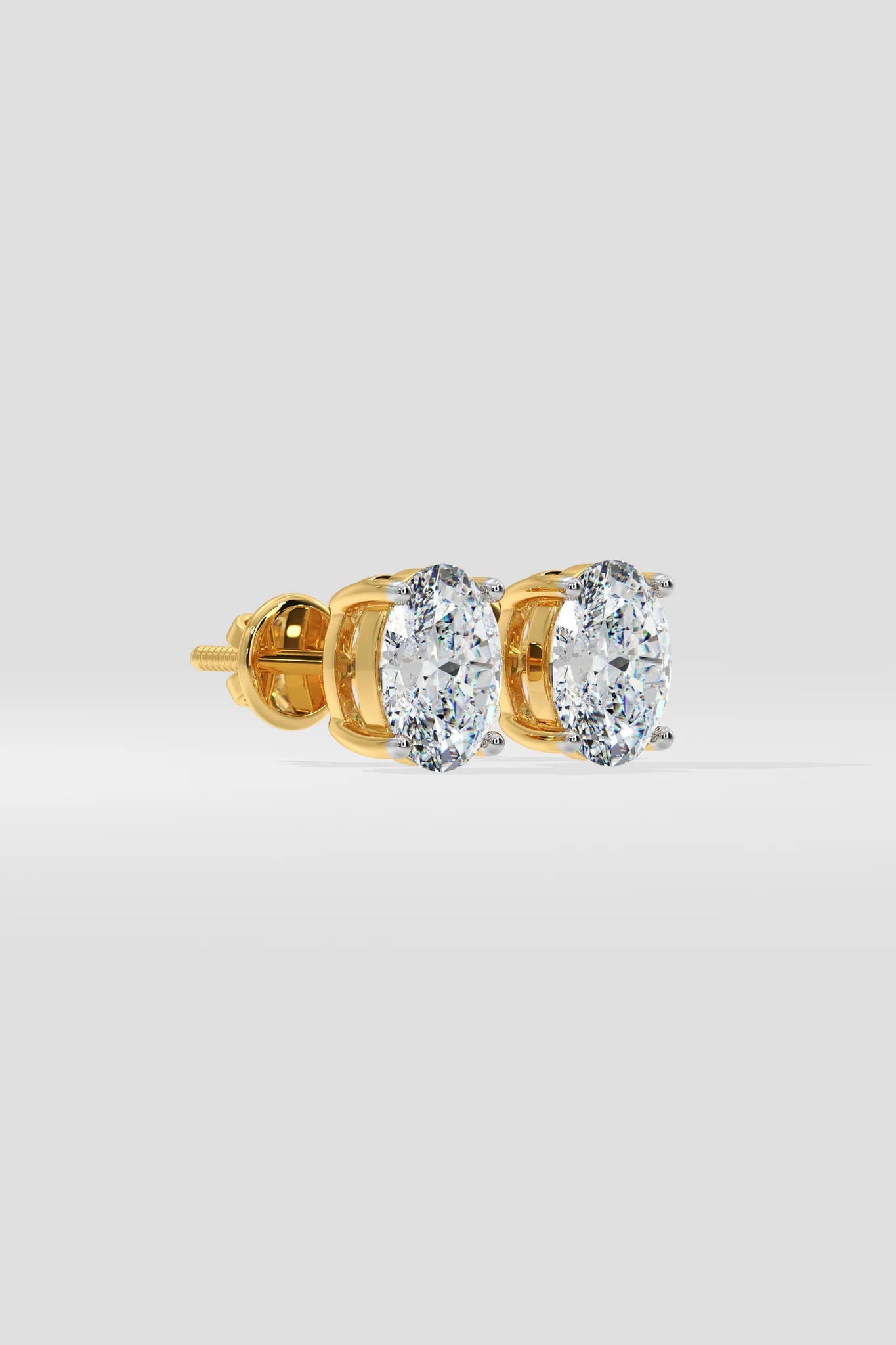 2 ct Oval studs