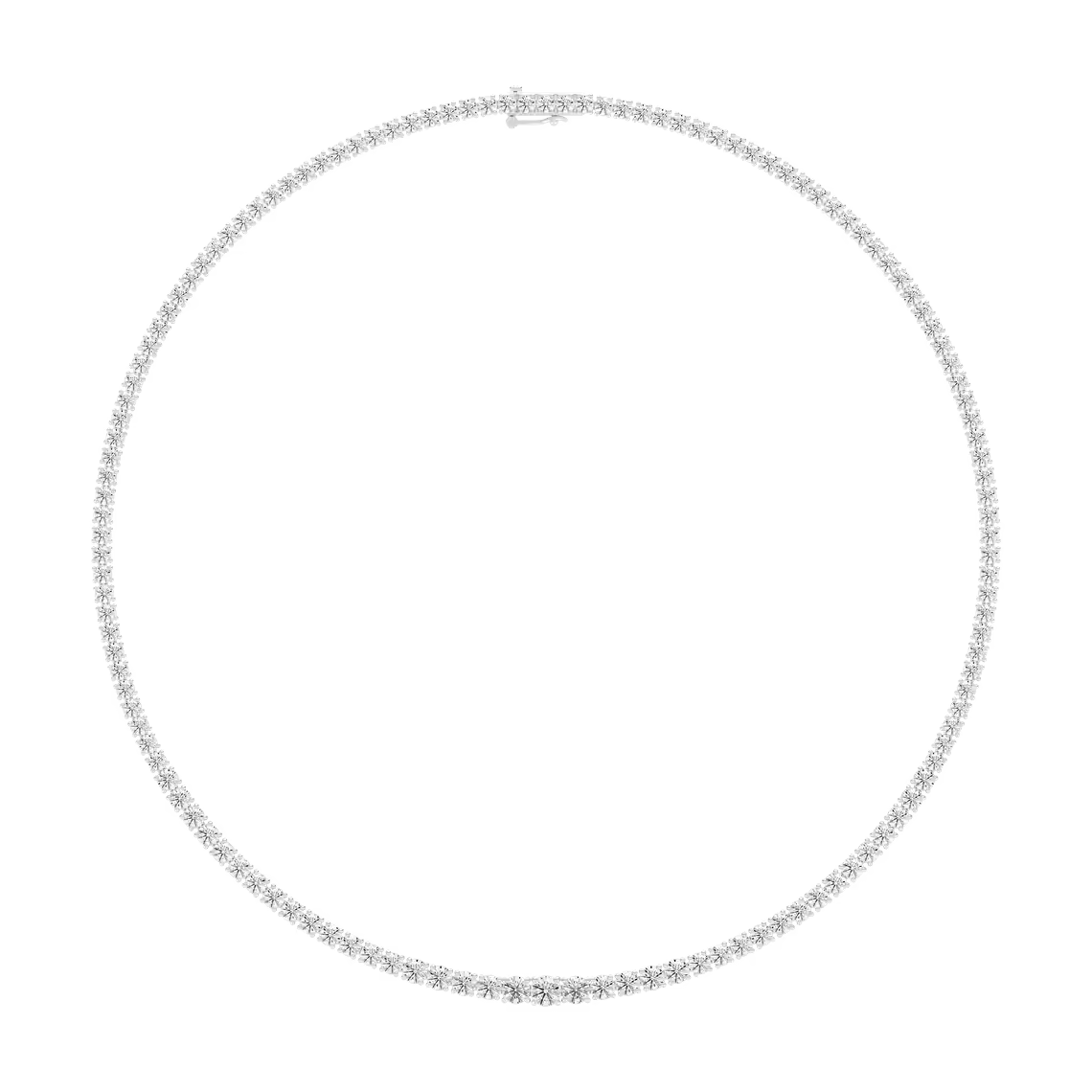 Riviera Round Diamond Tennis Necklace