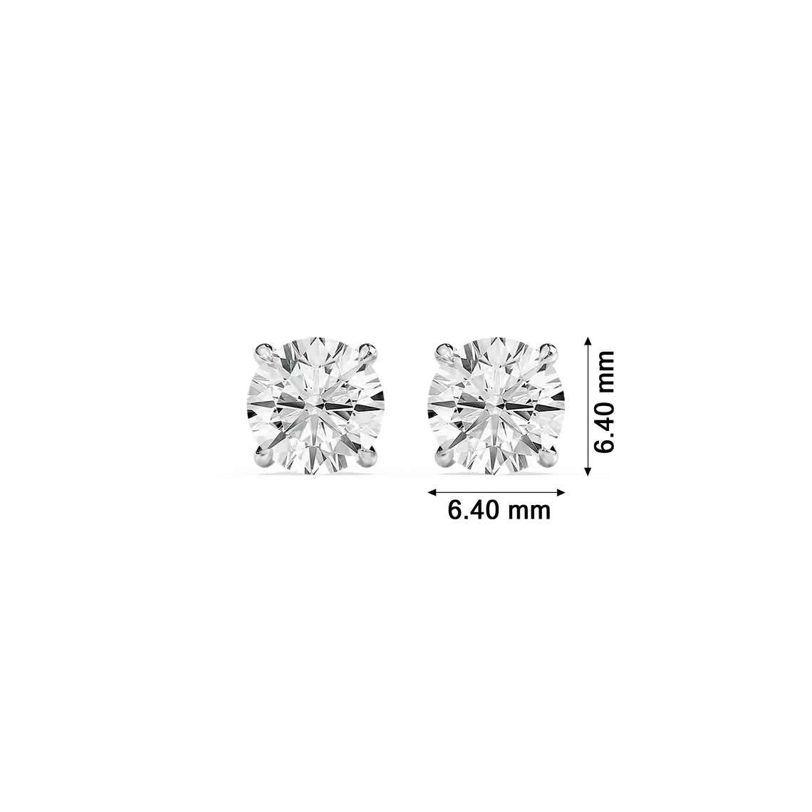 Hidden Halo Round Diamond Earrings