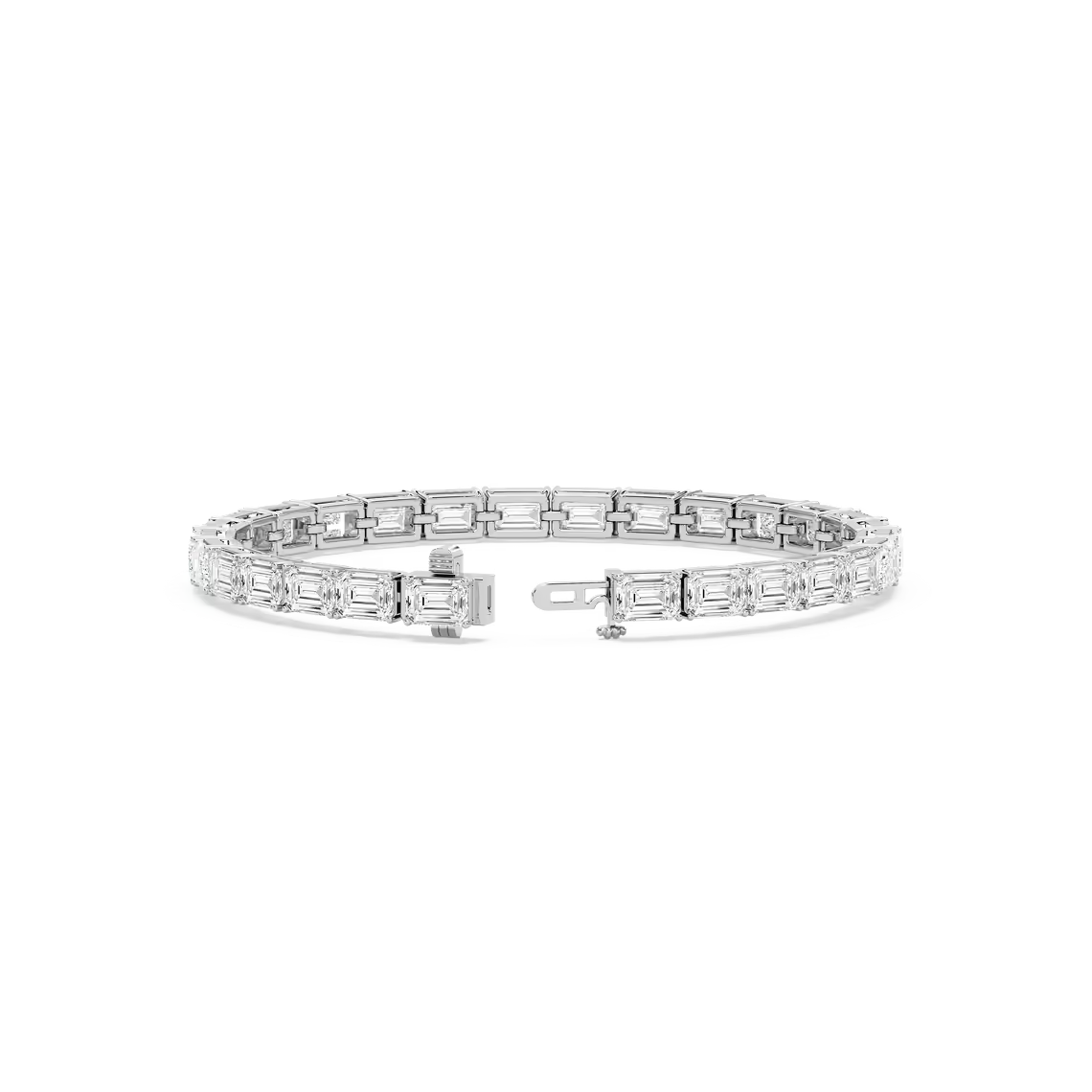 East West Emerald Tennis Bracelet
