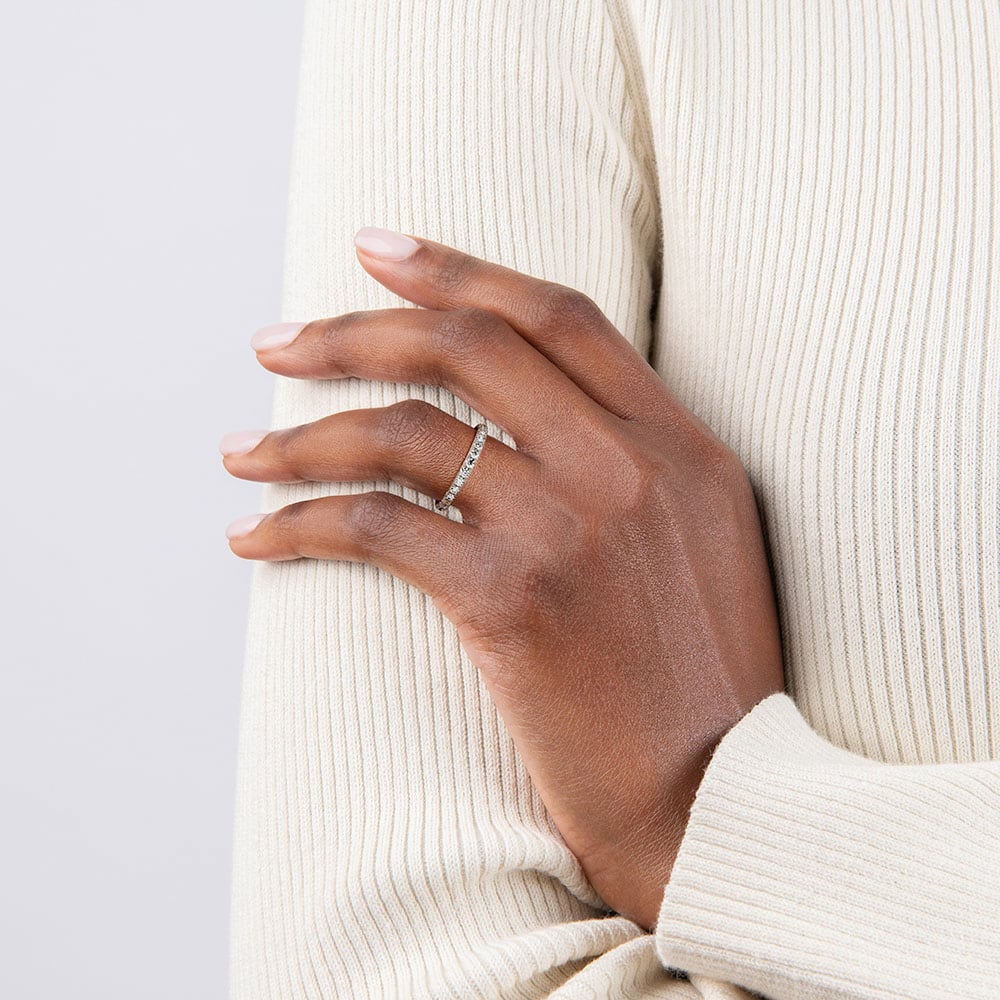 Sienna Half Coverage Lab Diamond Ring (1/2 ct. tw.)