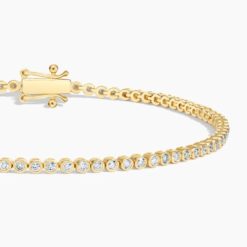 Petite Bezel Lab Diamond Tennis Bracelet (1 ct. tw.) in 14K Yellow Gold