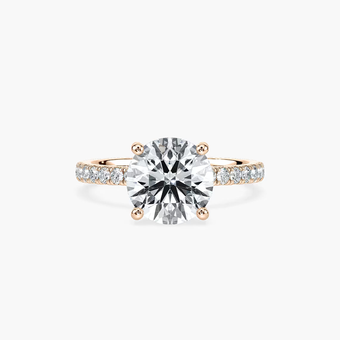 Classic Round Hidden Halo Ring