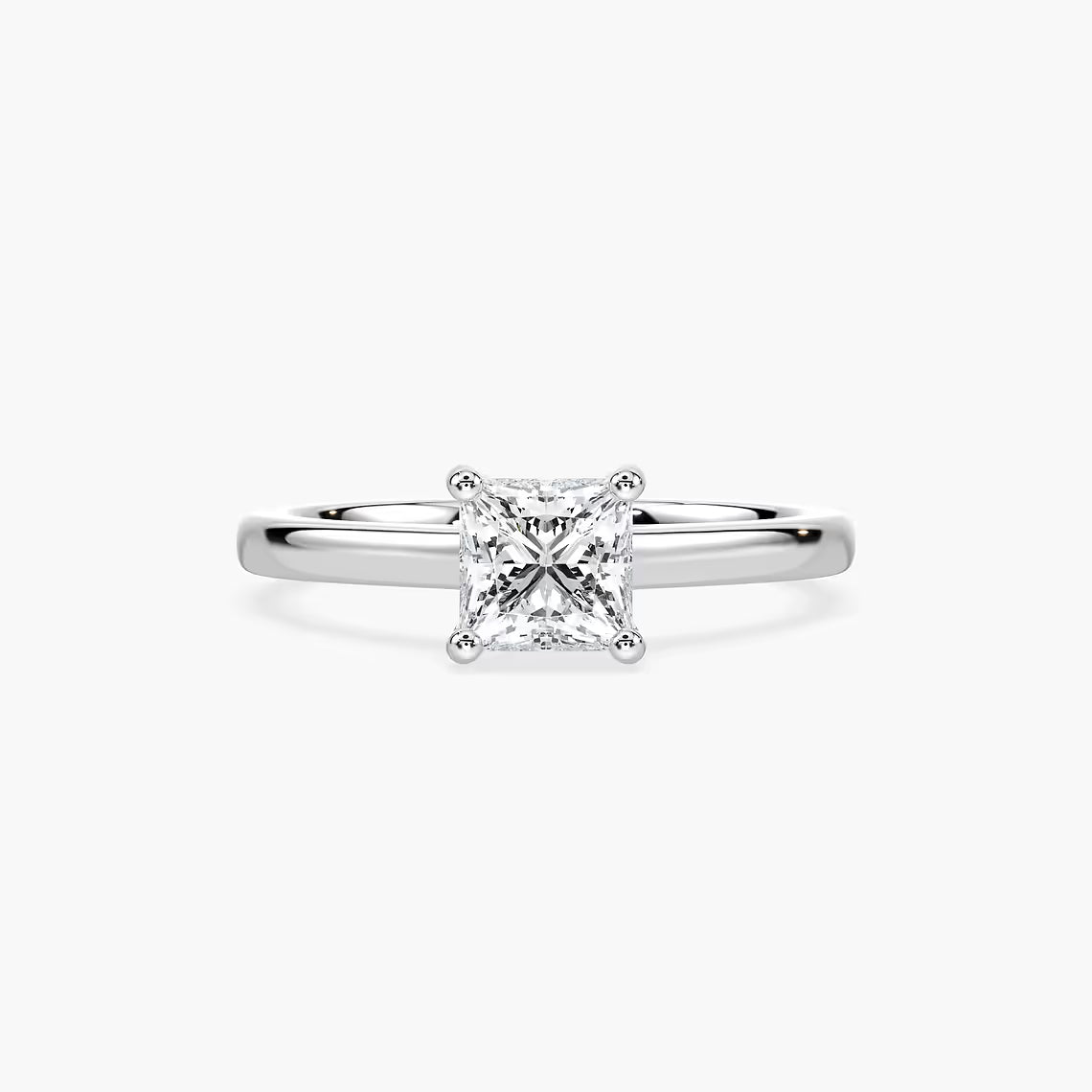 Stefania Hidden Halo Solitaire Engagement Ring