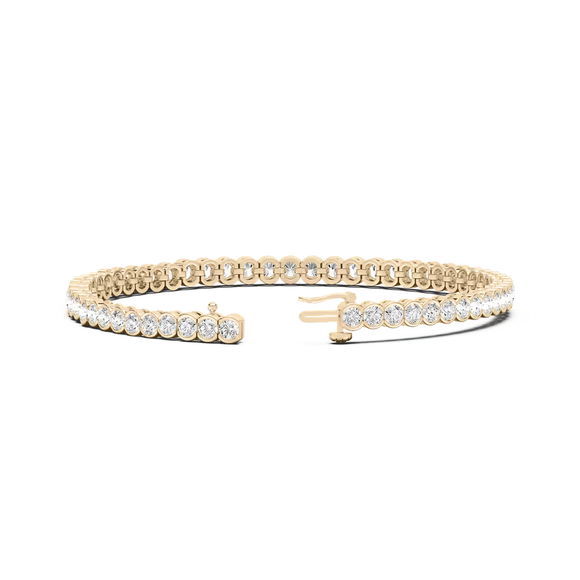 Bezel Set Tennis Bracelet