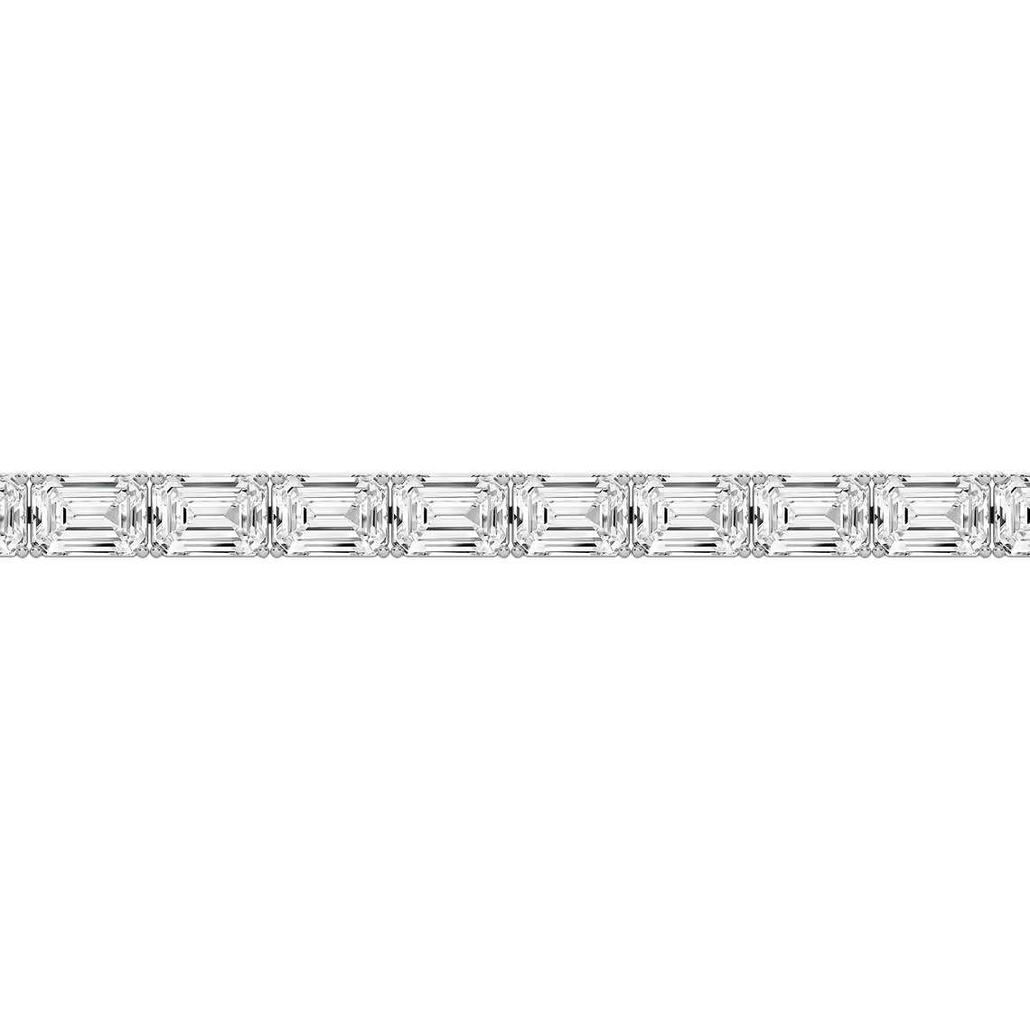 East West Emerald Tennis Bracelet