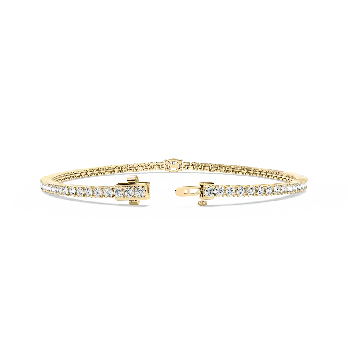 Oval Solitaire Tennis Bracelet