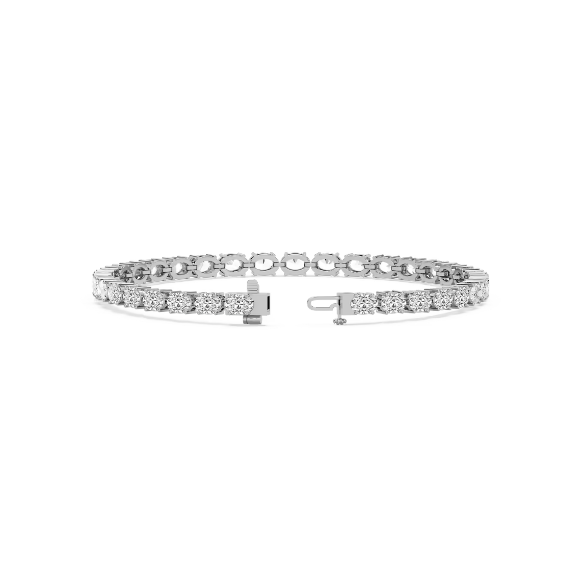East West Oval Tennis Bracelet