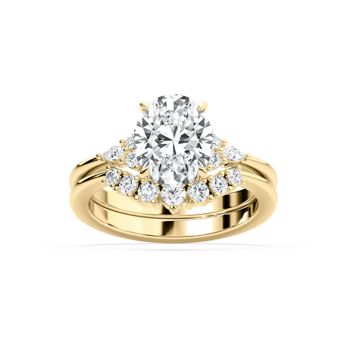 Talia Oval Wedding Set