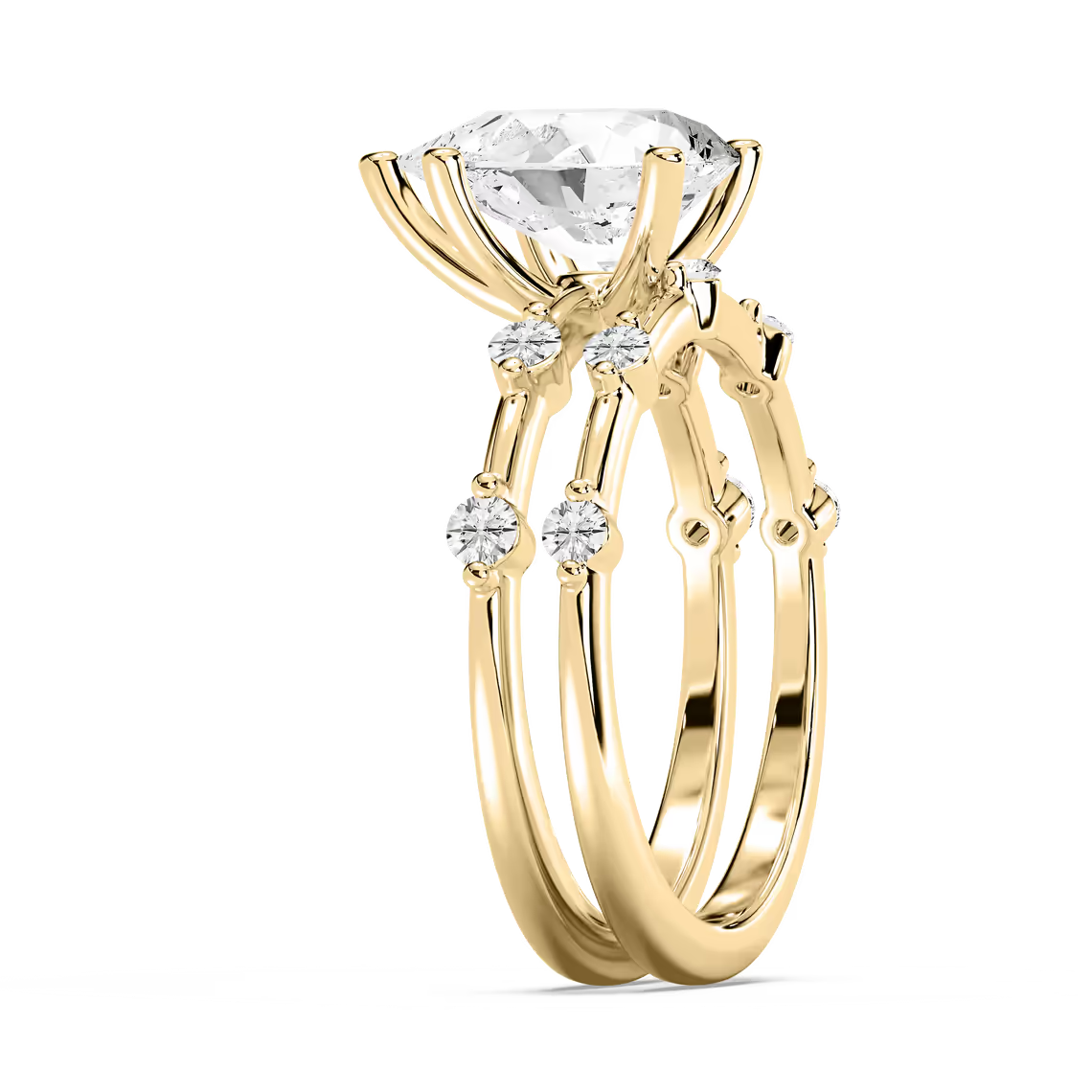 Mila Pear Cut Wedding Set