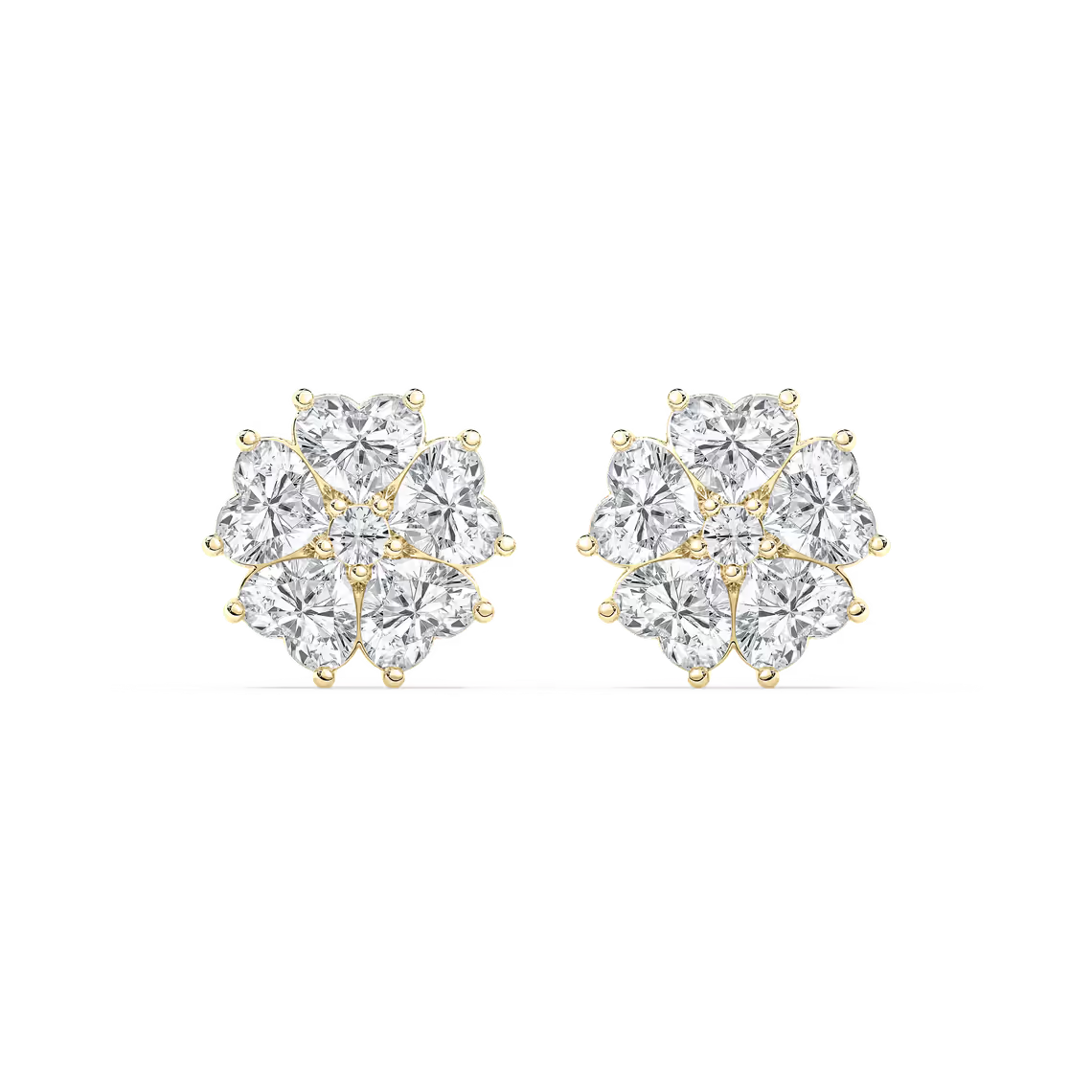 Lucky Heart Stud Earrings