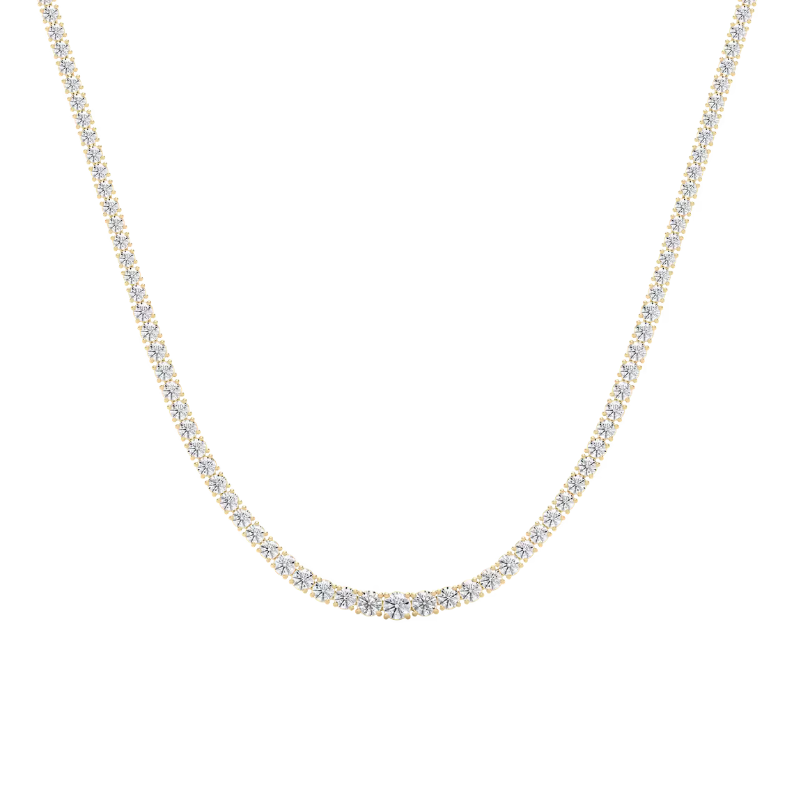 Riviera Round Diamond Tennis Necklace