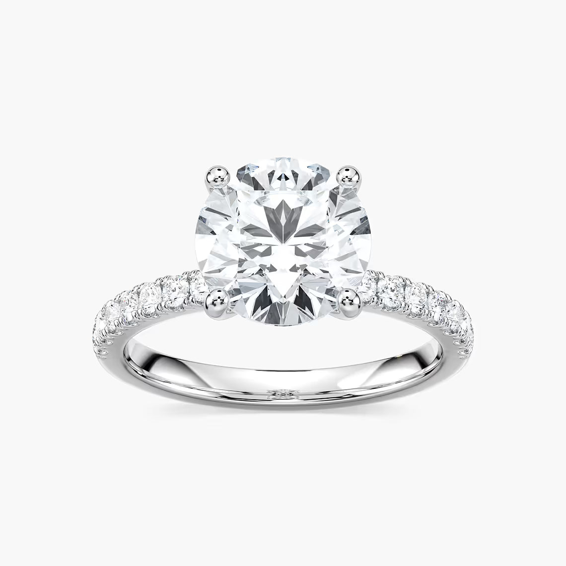 Classic Round Hidden Halo Ring