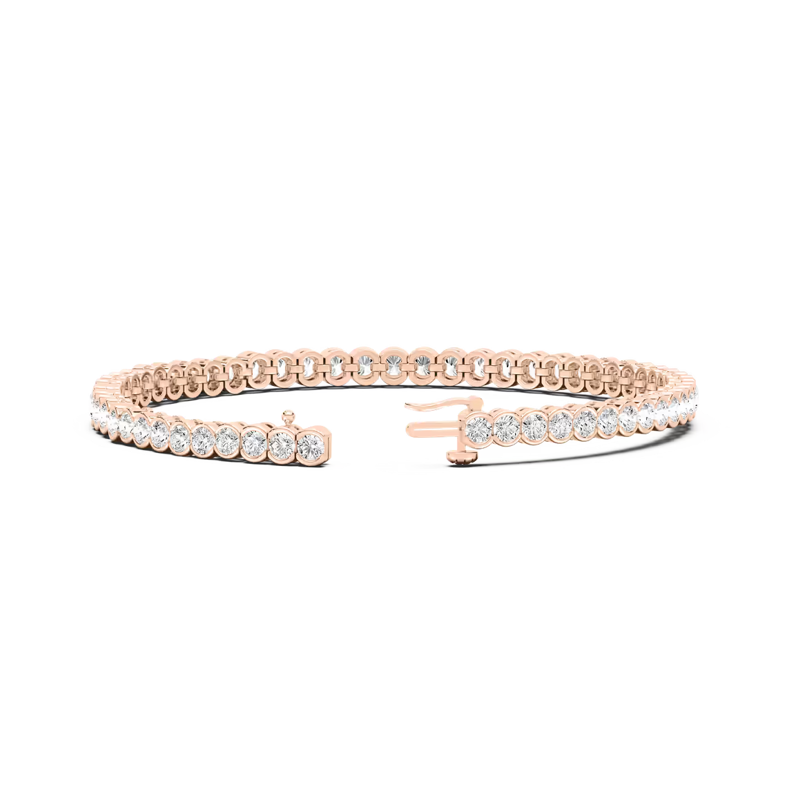 Bezel Set Tennis Bracelet