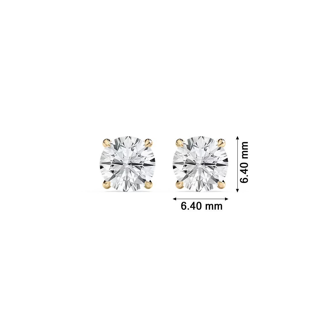 Hidden Halo Round Diamond Earrings