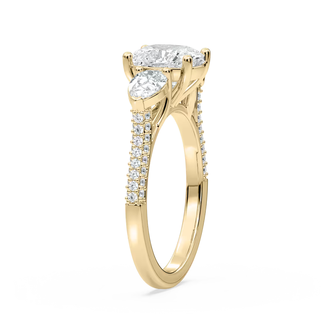 Ryan Three Stone Engagement Ring