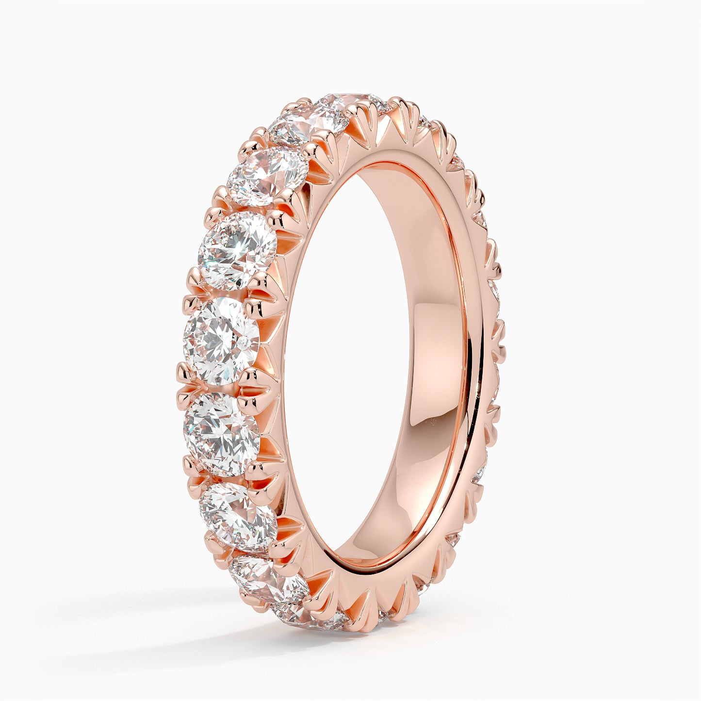 French Pavé Eternity Lab Diamond Ring (2 ct. tw.)