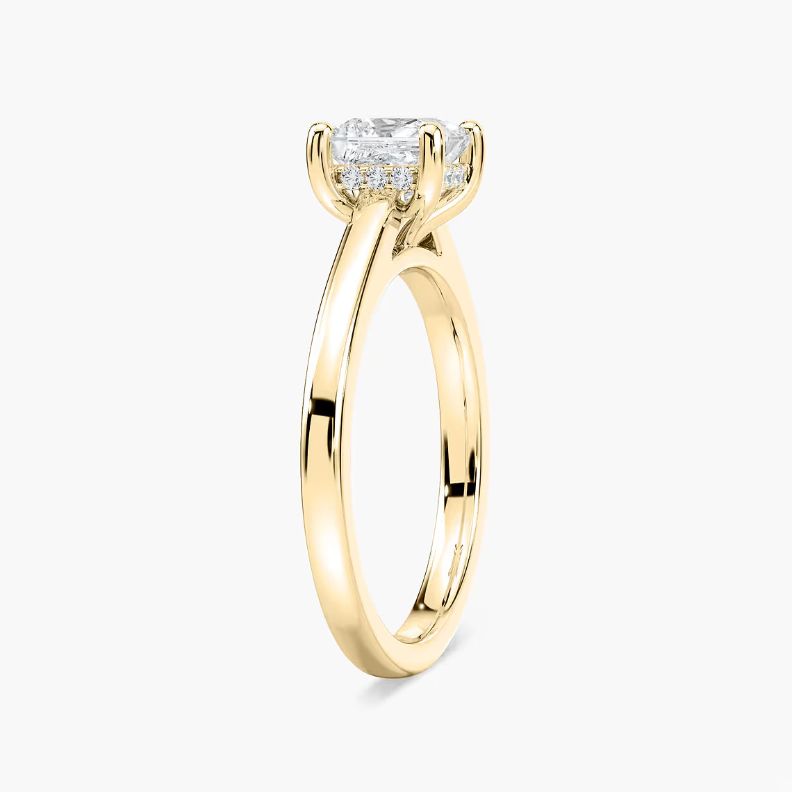 Stefania Hidden Halo Solitaire Engagement Ring