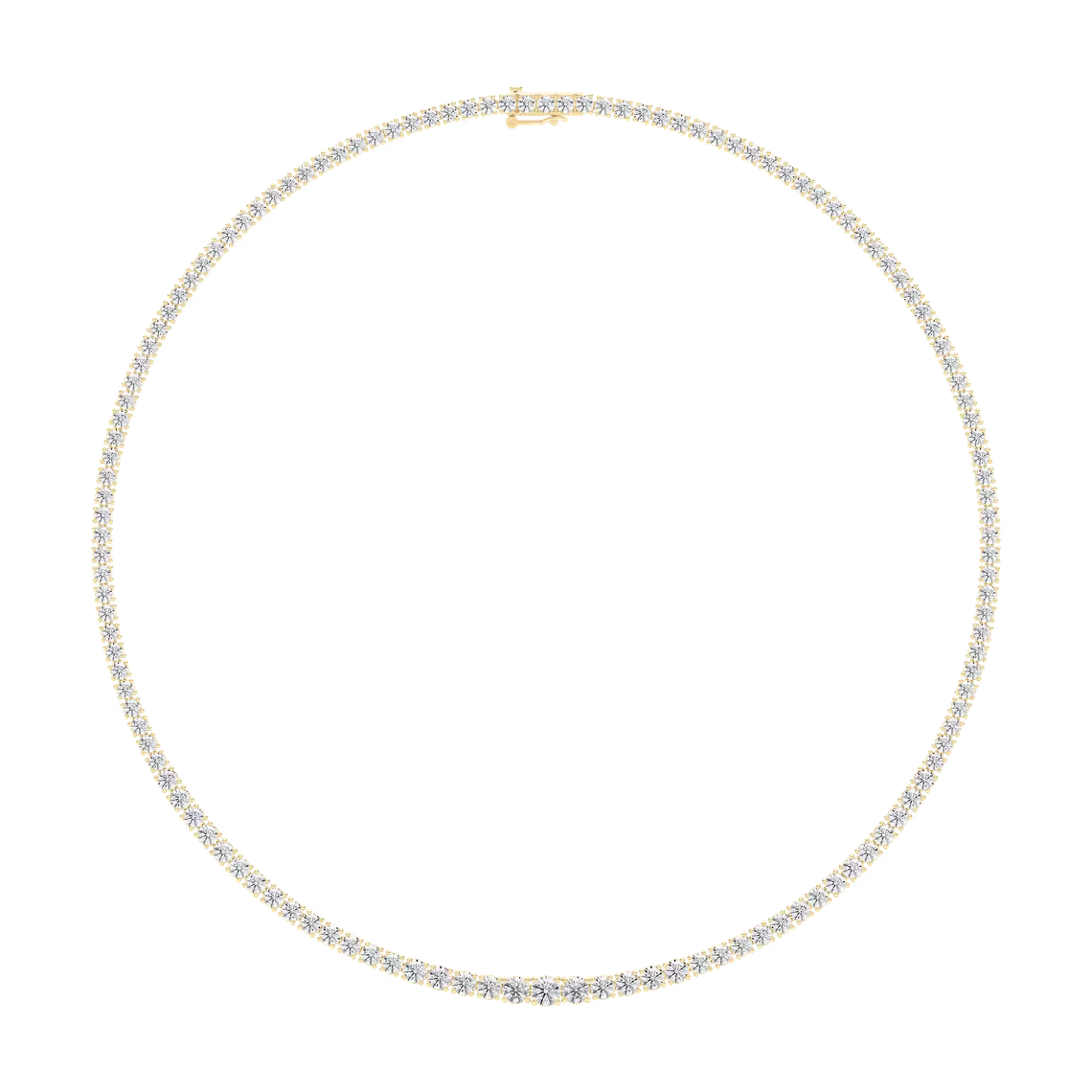 Riviera Round Diamond Tennis Necklace