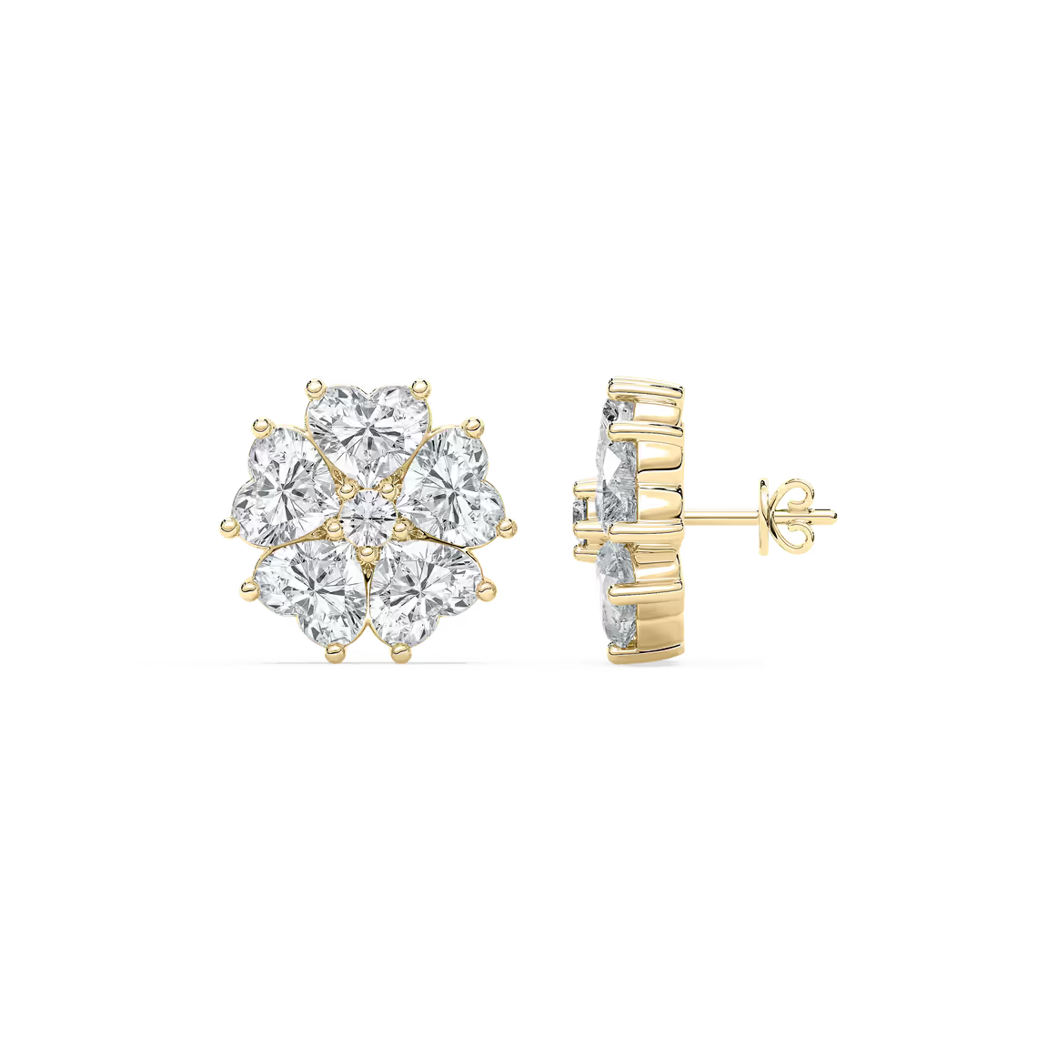 Lucky Heart Stud Earrings