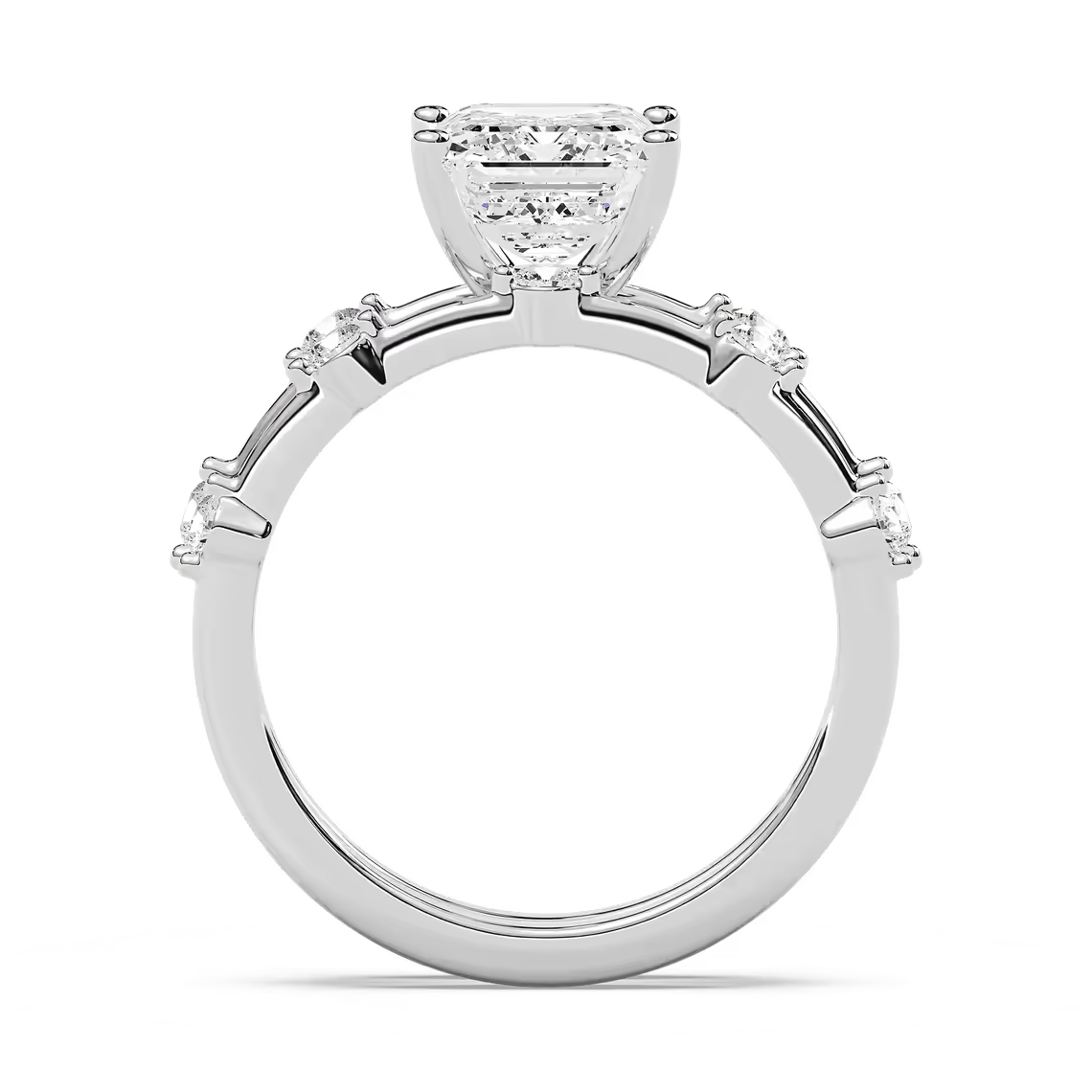 Mila Emerald Cut Wedding Set