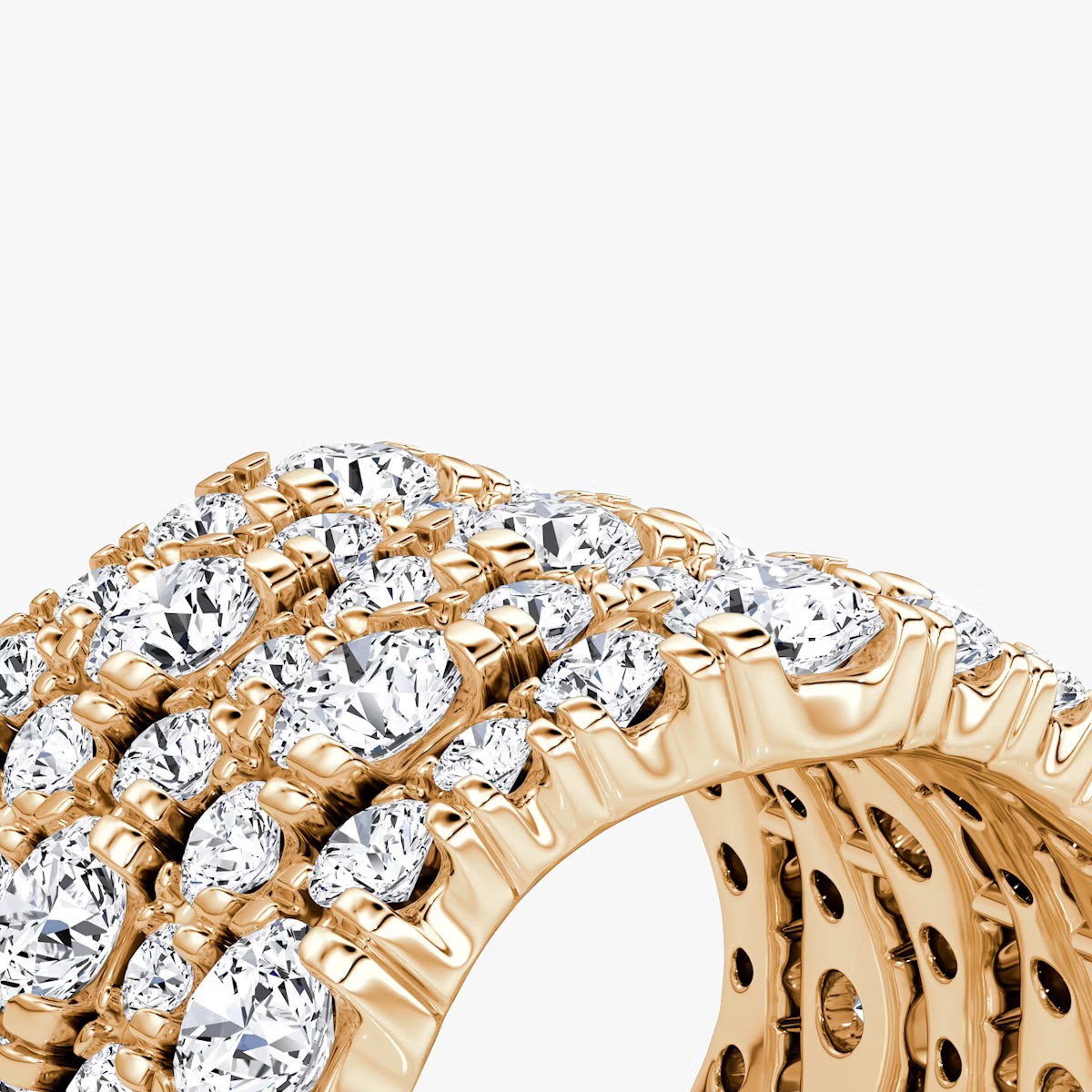 Multi Row Pavé Ring