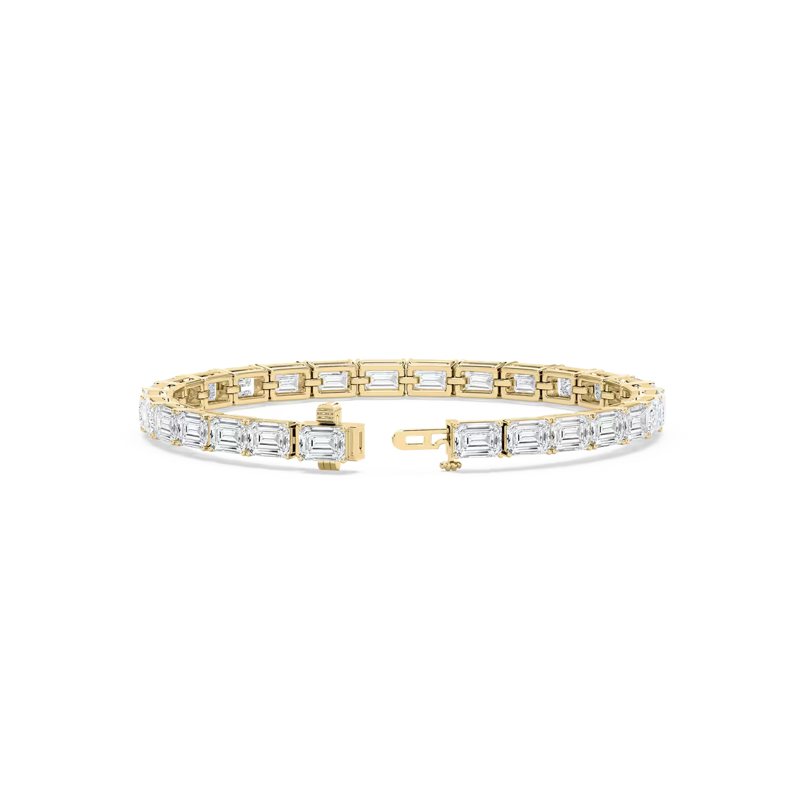 East West Emerald Tennis Bracelet