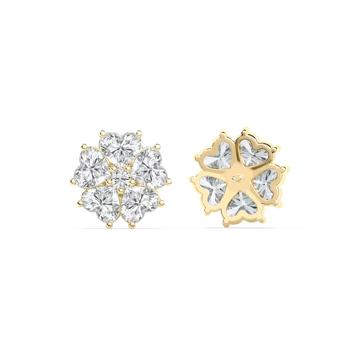 Lucky Heart Stud Earrings