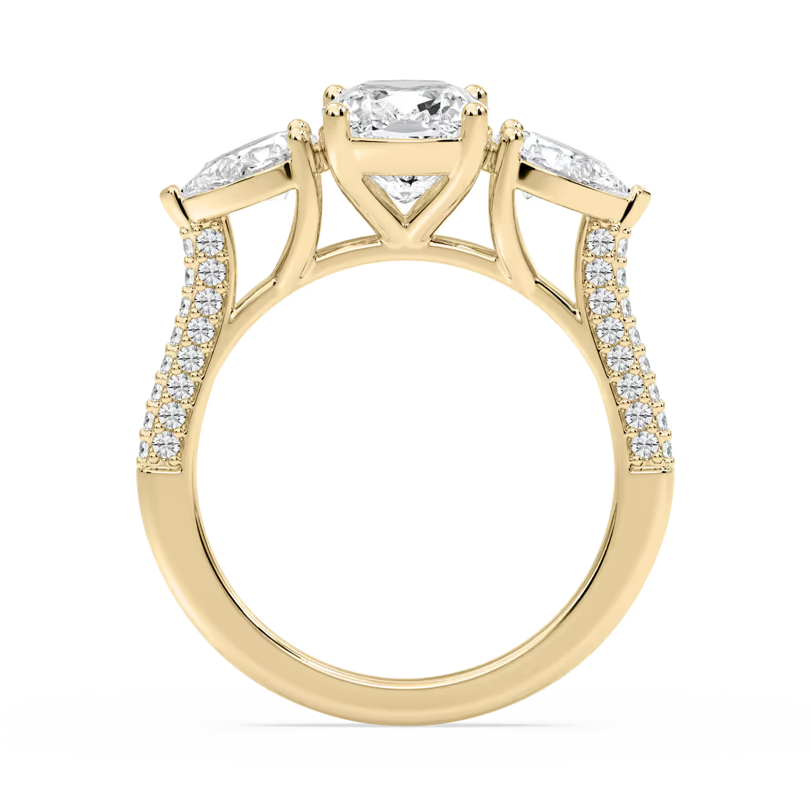 Ryan Three Stone Engagement Ring